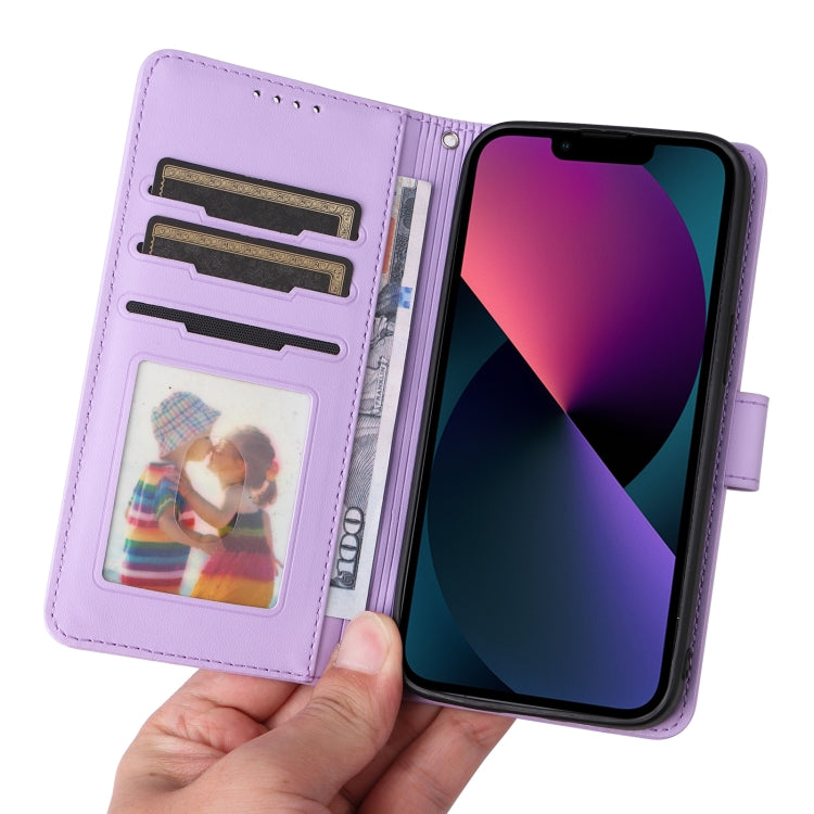 For iPhone 13 / 14 BETOPNICE BN-005 2 in 1 Detachable Imitate Genuine Leather Phone Case(Light Purple) - HoMEdemic™ 