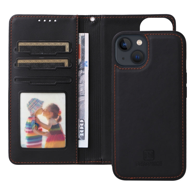 For iPhone 13 / 14 BETOPNICE BN-005 2 in 1 Detachable Imitate Genuine Leather Phone Case(Black) - HoMEdemic™ 
