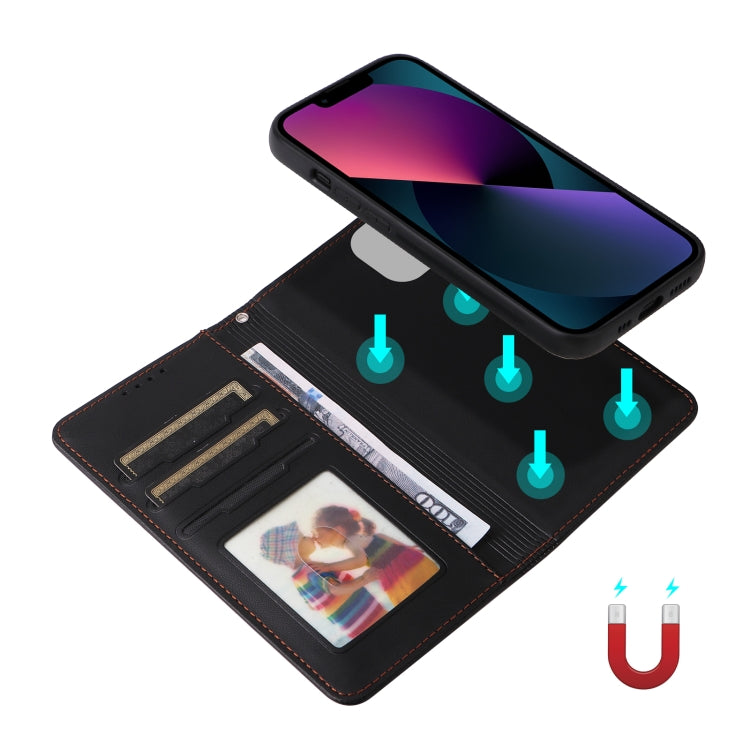 For iPhone 13 / 14 BETOPNICE BN-005 2 in 1 Detachable Imitate Genuine Leather Phone Case(Black) - HoMEdemic™ 