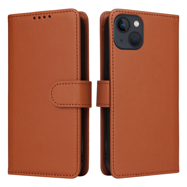 For iPhone 13 / 14 BETOPNICE BN-005 2 in 1 Detachable Imitate Genuine Leather Phone Case(Brown) - HoMEdemic™ 