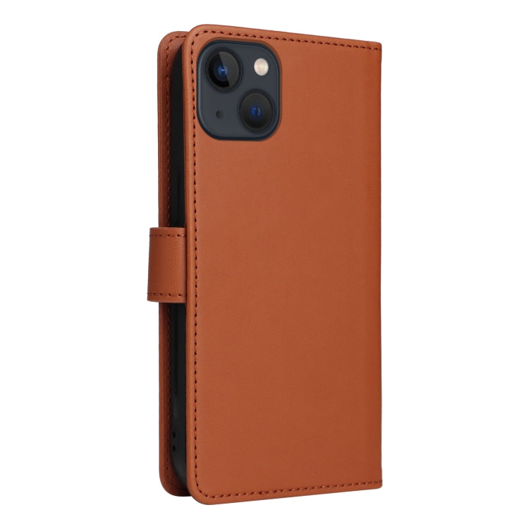 For iPhone 13 / 14 BETOPNICE BN-005 2 in 1 Detachable Imitate Genuine Leather Phone Case(Brown) - HoMEdemic™ 