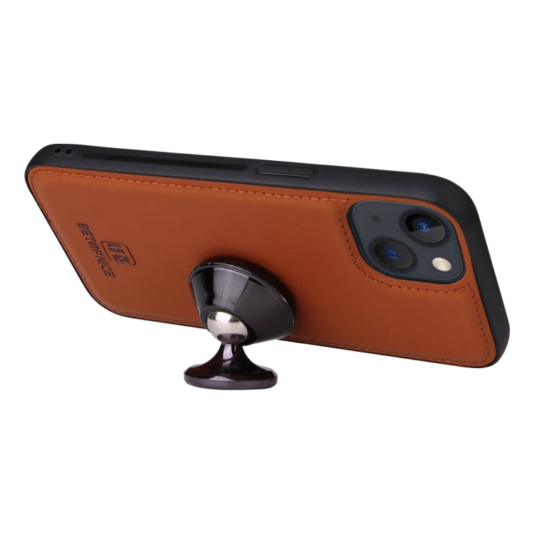 For iPhone 13 / 14 BETOPNICE BN-005 2 in 1 Detachable Imitate Genuine Leather Phone Case(Brown) - HoMEdemic™ 