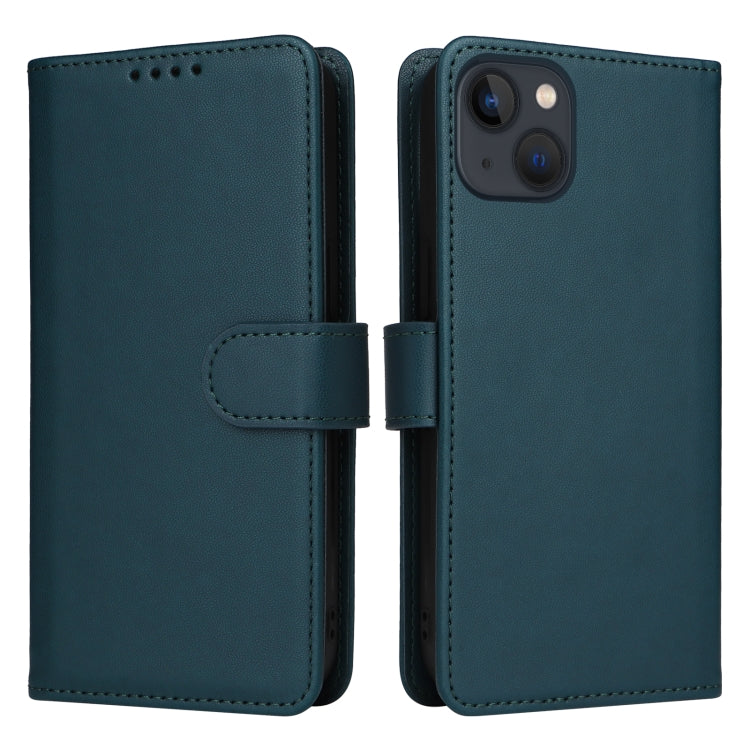 For iPhone 13 / 14 BETOPNICE BN-005 2 in 1 Detachable Imitate Genuine Leather Phone Case(Blue) - HoMEdemic™ 