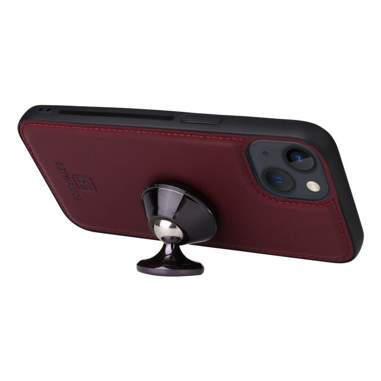 For iPhone 13 / 14 BETOPNICE BN-005 2 in 1 Detachable Imitate Genuine Leather Phone Case(Wine Red) - HoMEdemic™ 