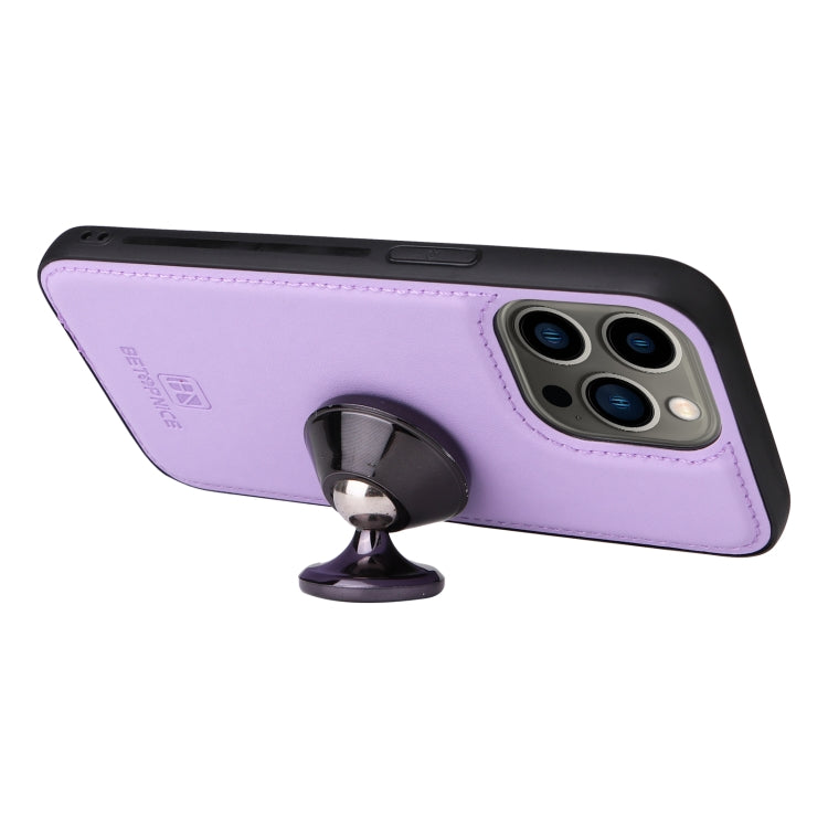 For iPhone 13 Pro BETOPNICE BN-005 2 in 1 Detachable Imitate Genuine Leather Phone Case(Light Purple) - HoMEdemic™ 