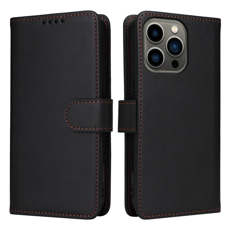 For iPhone 13 Pro BETOPNICE BN-005 2 in 1 Detachable Imitate Genuine Leather Phone Case(Black) - HoMEdemic™ 