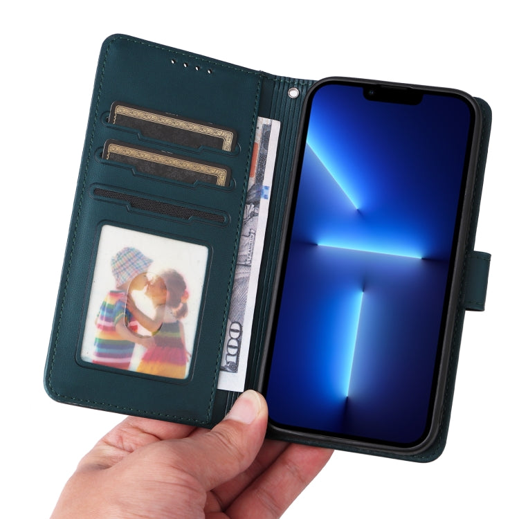 For iPhone 13 Pro Max BETOPNICE BN-005 2 in 1 Detachable Imitate Genuine Leather Phone Case(Blue) - HoMEdemic™ 