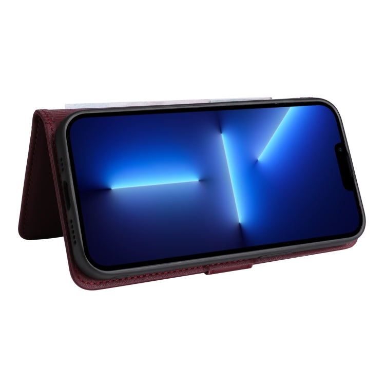 For iPhone 13 Pro Max BETOPNICE BN-005 2 in 1 Detachable Imitate Genuine Leather Phone Case(Wine Red) - HoMEdemic™ 