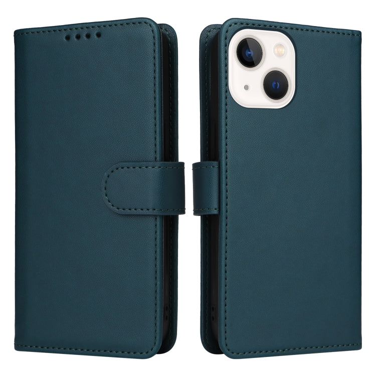 For iPhone 13 mini BETOPNICE BN-005 2 in 1 Detachable Imitate Genuine Leather Phone Case(Blue) - HoMEdemic™ 