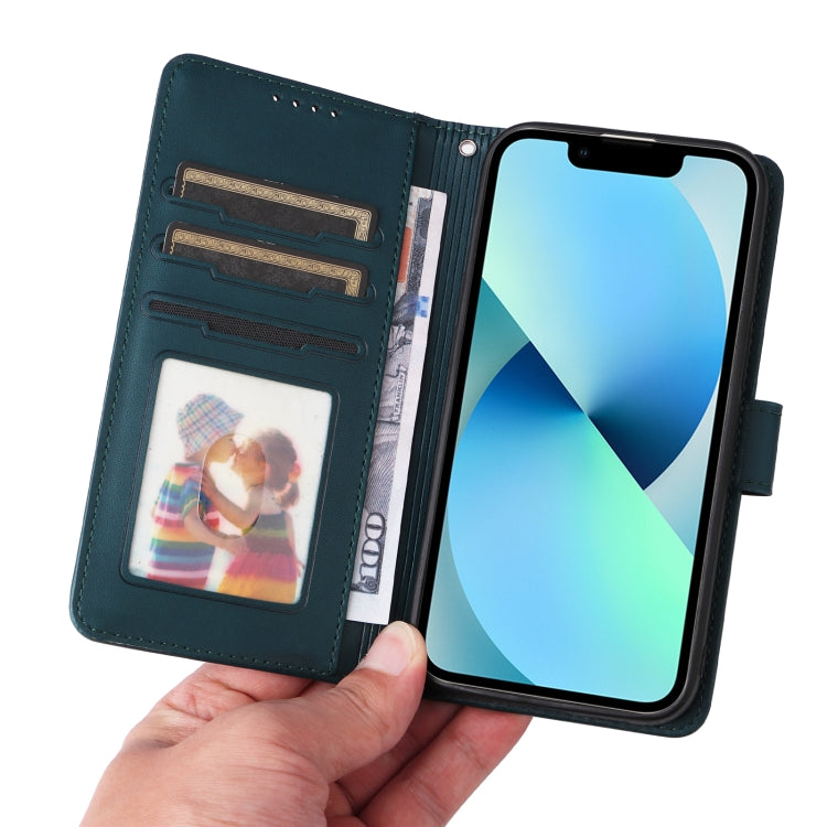 For iPhone 13 mini BETOPNICE BN-005 2 in 1 Detachable Imitate Genuine Leather Phone Case(Blue) - HoMEdemic™ 