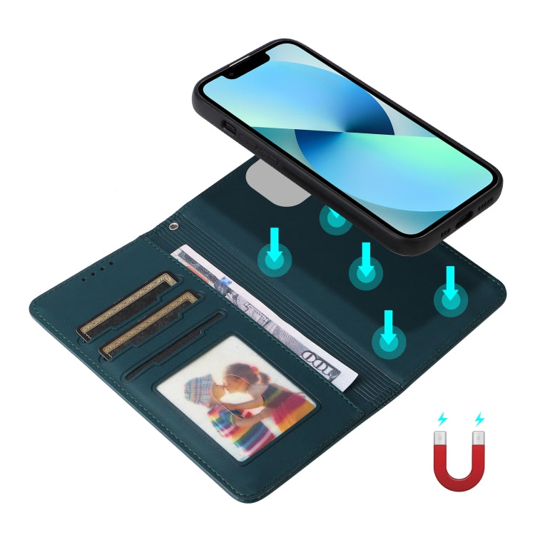For iPhone 13 mini BETOPNICE BN-005 2 in 1 Detachable Imitate Genuine Leather Phone Case(Blue) - HoMEdemic™ 