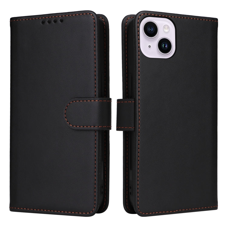 For iPhone 14 Plus BETOPNICE BN-005 2 in 1 Detachable Imitate Genuine Leather Phone Case(Black) - HoMEdemic™ 