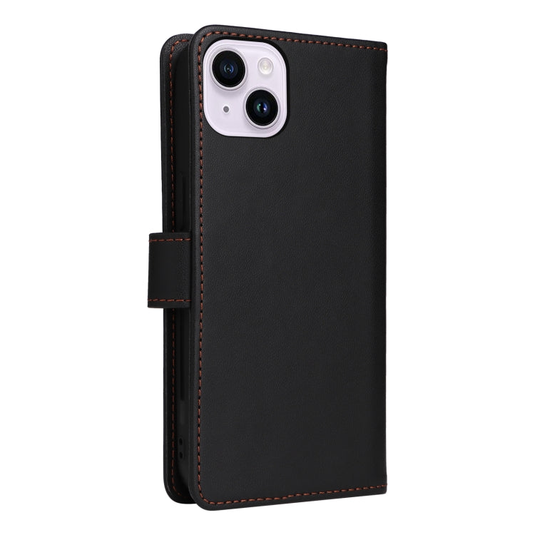 For iPhone 14 Plus BETOPNICE BN-005 2 in 1 Detachable Imitate Genuine Leather Phone Case(Black) - HoMEdemic™ 