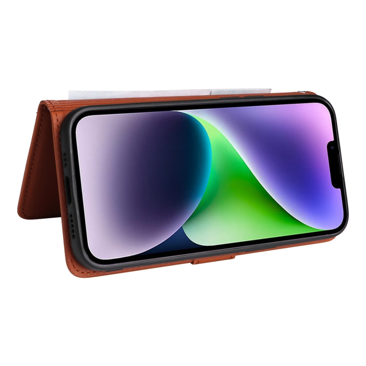 For iPhone 14 Plus BETOPNICE BN-005 2 in 1 Detachable Imitate Genuine Leather Phone Case(Brown) - HoMEdemic™ 