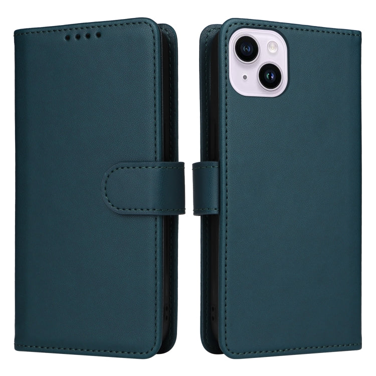 For iPhone 14 Plus BETOPNICE BN-005 2 in 1 Detachable Imitate Genuine Leather Phone Case(Blue) - HoMEdemic™ 