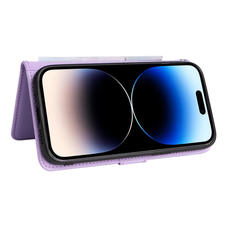 For iPhone 14 Pro BETOPNICE BN-005 2 in 1 Detachable Imitate Genuine Leather Phone Case(Light Purple) - HoMEdemic™ 
