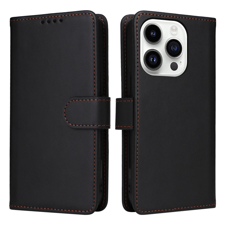 For iPhone 14 Pro BETOPNICE BN-005 2 in 1 Detachable Imitate Genuine Leather Phone Case(Black) - HoMEdemic™ 