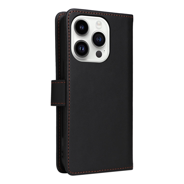 For iPhone 14 Pro BETOPNICE BN-005 2 in 1 Detachable Imitate Genuine Leather Phone Case(Black) - HoMEdemic™ 