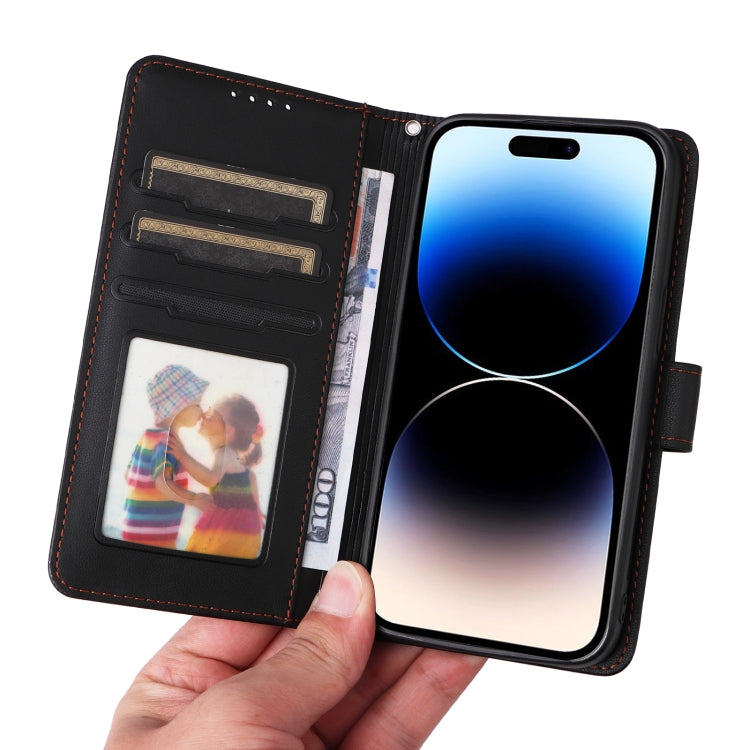 For iPhone 14 Pro BETOPNICE BN-005 2 in 1 Detachable Imitate Genuine Leather Phone Case(Black) - HoMEdemic™ 