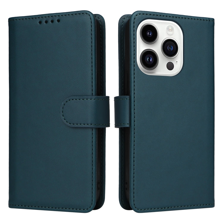 For iPhone 14 Pro BETOPNICE BN-005 2 in 1 Detachable Imitate Genuine Leather Phone Case(Blue) - HoMEdemic™ 