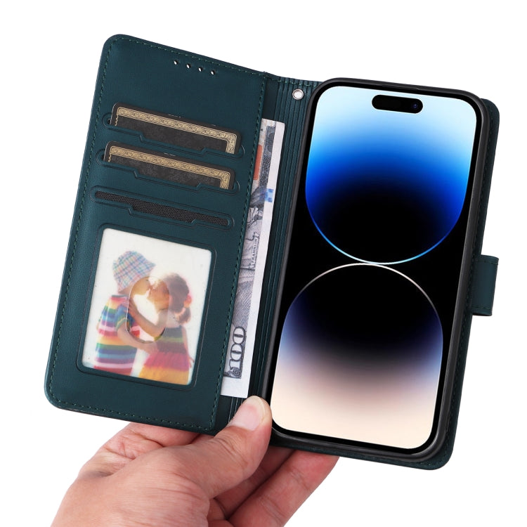 For iPhone 14 Pro BETOPNICE BN-005 2 in 1 Detachable Imitate Genuine Leather Phone Case(Blue) - HoMEdemic™ 