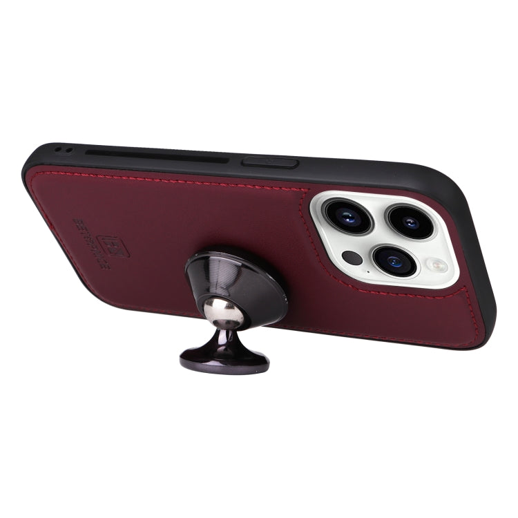 For iPhone 14 Pro BETOPNICE BN-005 2 in 1 Detachable Imitate Genuine Leather Phone Case(Wine Red) - HoMEdemic™ 
