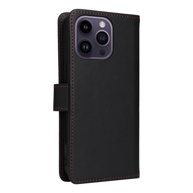 For iPhone 14 Pro Max BETOPNICE BN-005 2 in 1 Detachable Imitate Genuine Leather Phone Case(Black) - HoMEdemic™ 