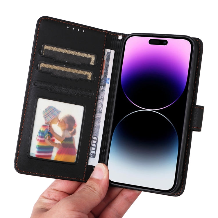 For iPhone 14 Pro Max BETOPNICE BN-005 2 in 1 Detachable Imitate Genuine Leather Phone Case(Black) - HoMEdemic™ 