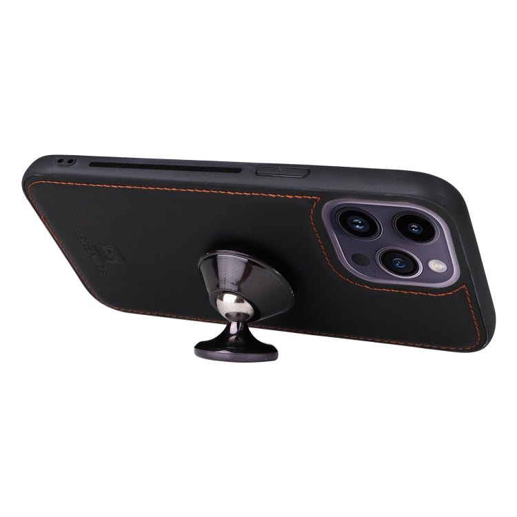 For iPhone 14 Pro Max BETOPNICE BN-005 2 in 1 Detachable Imitate Genuine Leather Phone Case(Black) - HoMEdemic™ 
