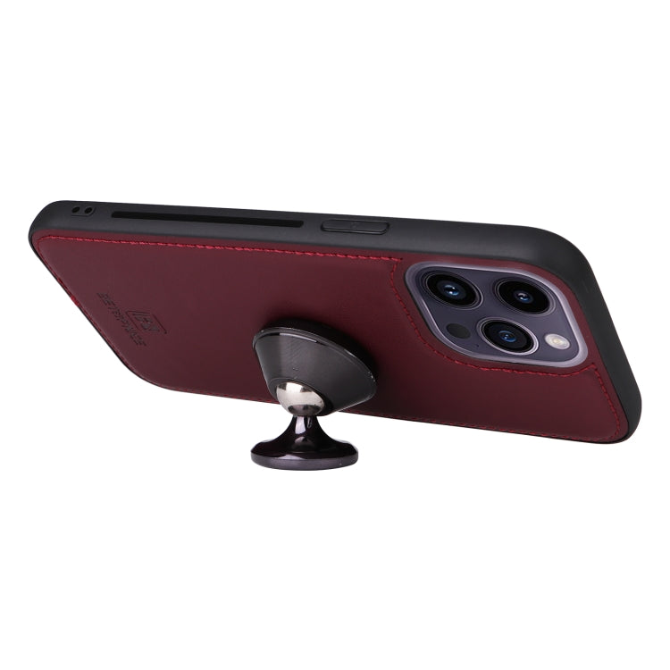 For iPhone 14 Pro Max BETOPNICE BN-005 2 in 1 Detachable Imitate Genuine Leather Phone Case(Wine Red) - HoMEdemic™ 