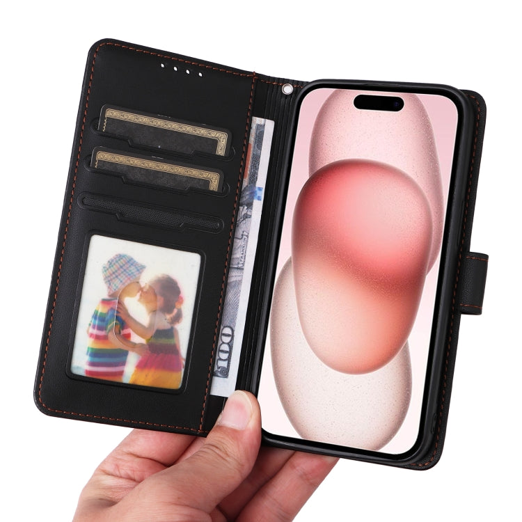 For iPhone 15 BETOPNICE BN-005 2 in 1 Detachable Imitate Genuine Leather Phone Case(Black) - HoMEdemic™ 