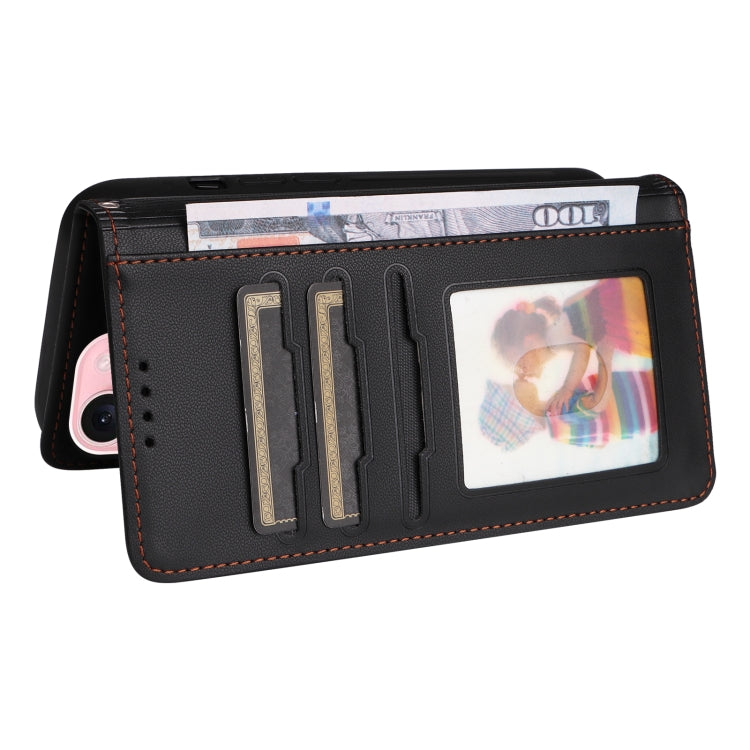 For iPhone 15 BETOPNICE BN-005 2 in 1 Detachable Imitate Genuine Leather Phone Case(Black) - HoMEdemic™ 