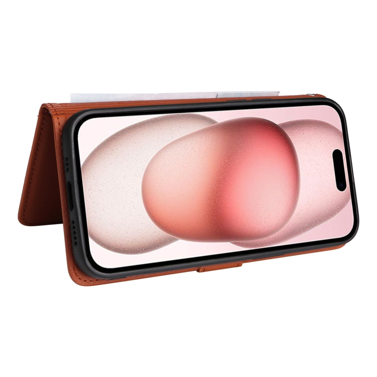 For iPhone 15 BETOPNICE BN-005 2 in 1 Detachable Imitate Genuine Leather Phone Case(Brown) - HoMEdemic™ 