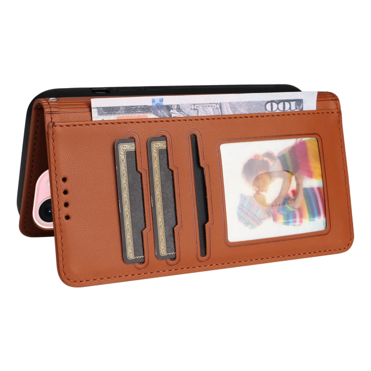 For iPhone 15 BETOPNICE BN-005 2 in 1 Detachable Imitate Genuine Leather Phone Case(Brown) - HoMEdemic™ 
