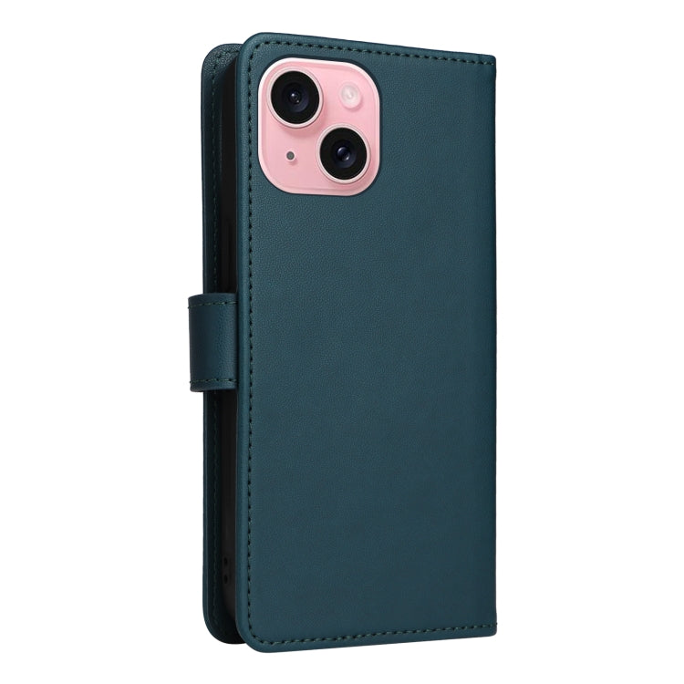 For iPhone 15 BETOPNICE BN-005 2 in 1 Detachable Imitate Genuine Leather Phone Case(Blue) - HoMEdemic™ 