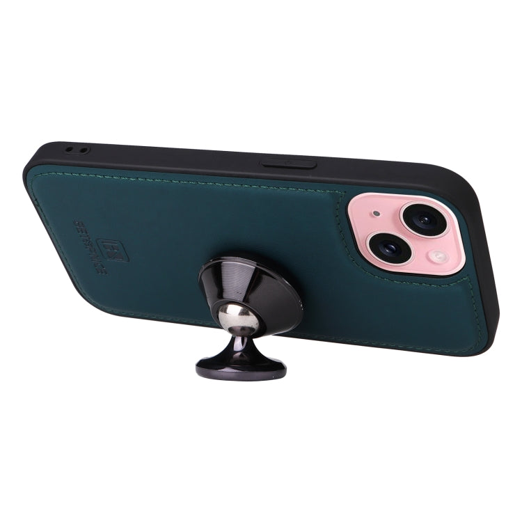 For iPhone 15 BETOPNICE BN-005 2 in 1 Detachable Imitate Genuine Leather Phone Case(Blue) - HoMEdemic™ 