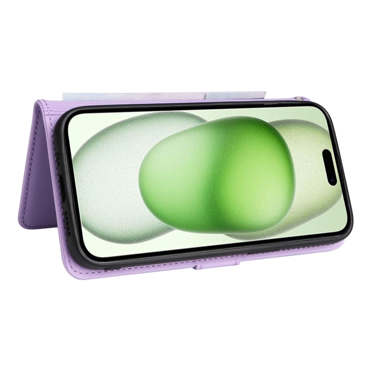For iPhone 15 Plus BETOPNICE BN-005 2 in 1 Detachable Imitate Genuine Leather Phone Case(Light Purple) - HoMEdemic™ 