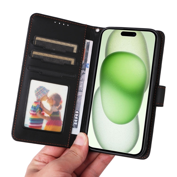 For iPhone 15 Plus BETOPNICE BN-005 2 in 1 Detachable Imitate Genuine Leather Phone Case(Black) - HoMEdemic™ 