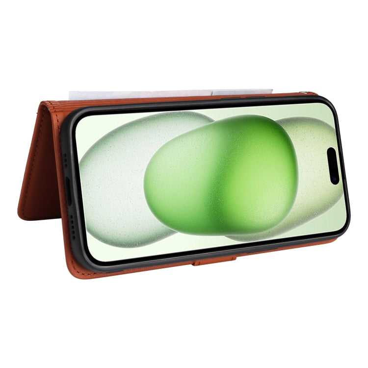 For iPhone 15 Plus BETOPNICE BN-005 2 in 1 Detachable Imitate Genuine Leather Phone Case(Brown) - HoMEdemic™ 