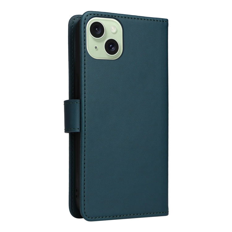 For iPhone 15 Plus BETOPNICE BN-005 2 in 1 Detachable Imitate Genuine Leather Phone Case(Blue) - HoMEdemic™ 