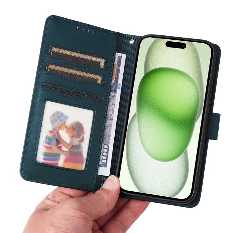 For iPhone 15 Plus BETOPNICE BN-005 2 in 1 Detachable Imitate Genuine Leather Phone Case(Blue) - HoMEdemic™ 