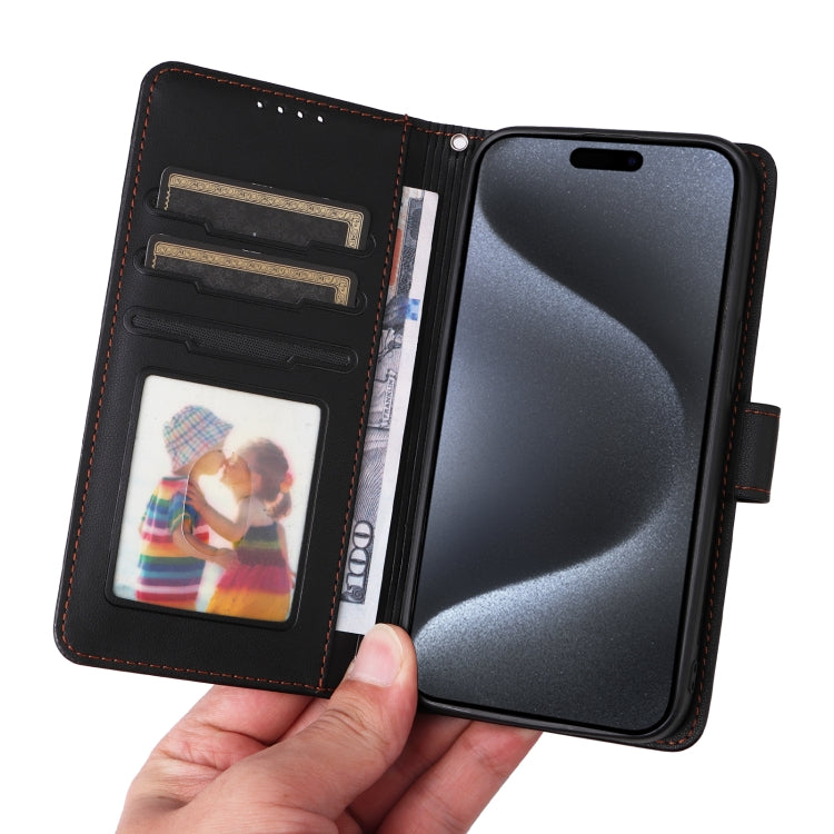 For iPhone 15 Pro BETOPNICE BN-005 2 in 1 Detachable Imitate Genuine Leather Phone Case(Black) - HoMEdemic™ 