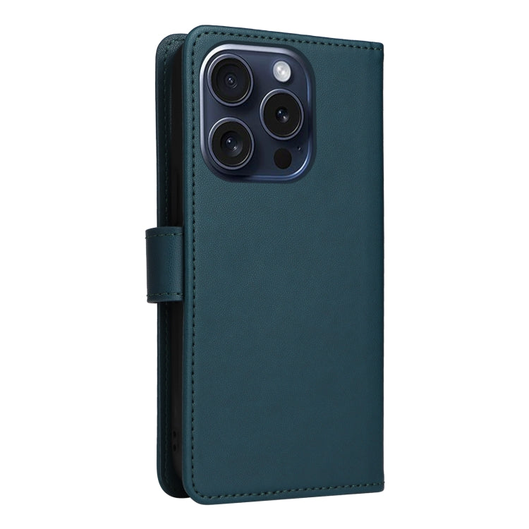 For iPhone 15 Pro BETOPNICE BN-005 2 in 1 Detachable Imitate Genuine Leather Phone Case(Blue) - HoMEdemic™ 