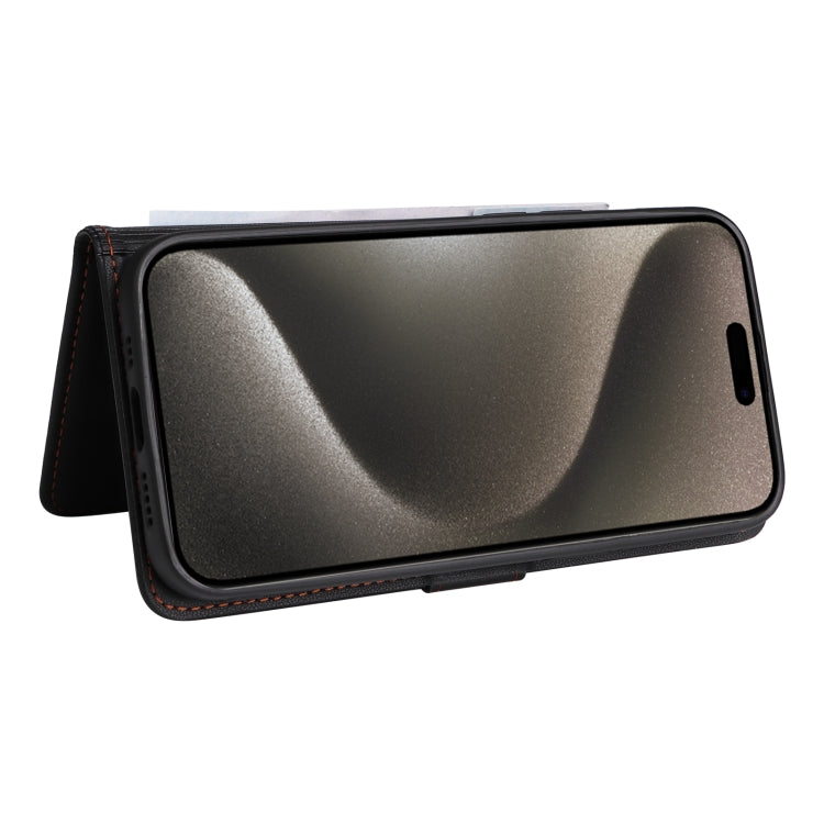For iPhone 15 Pro Max BETOPNICE BN-005 2 in 1 Detachable Imitate Genuine Leather Phone Case(Black) - HoMEdemic™ 