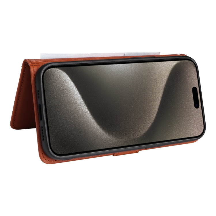 For iPhone 15 Pro Max BETOPNICE BN-005 2 in 1 Detachable Imitate Genuine Leather Phone Case(Brown) - HoMEdemic™ 