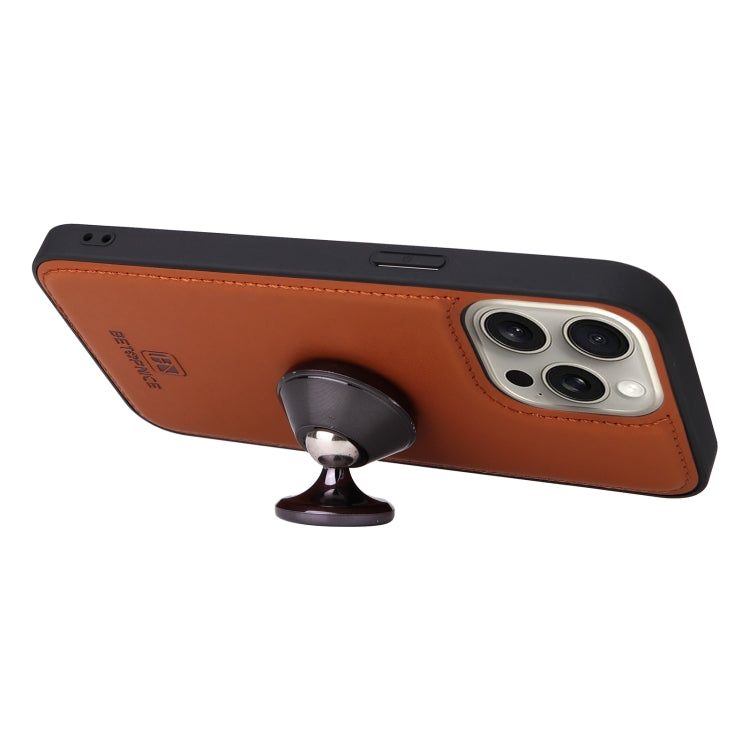For iPhone 15 Pro Max BETOPNICE BN-005 2 in 1 Detachable Imitate Genuine Leather Phone Case(Brown) - HoMEdemic™ 
