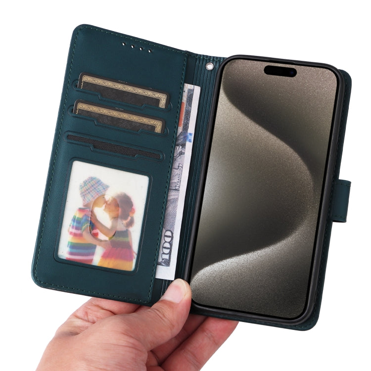 For iPhone 15 Pro Max BETOPNICE BN-005 2 in 1 Detachable Imitate Genuine Leather Phone Case(Blue) - HoMEdemic™ 
