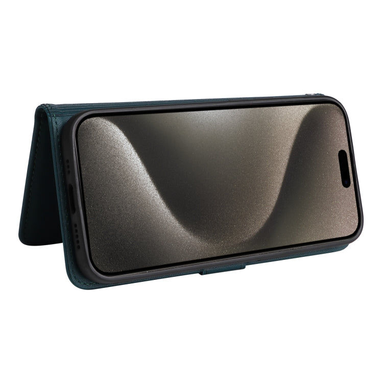 For iPhone 15 Pro Max BETOPNICE BN-005 2 in 1 Detachable Imitate Genuine Leather Phone Case(Blue) - HoMEdemic™ 