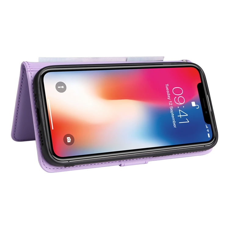 For iPhone X / XS BETOPNICE BN-005 2 in 1 Detachable Imitate Genuine Leather Phone Case(Light Purple) - HoMEdemic™ 