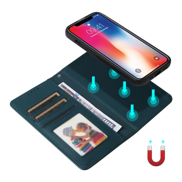 For iPhone X / XS BETOPNICE BN-005 2 in 1 Detachable Imitate Genuine Leather Phone Case(Blue) - HoMEdemic™ 